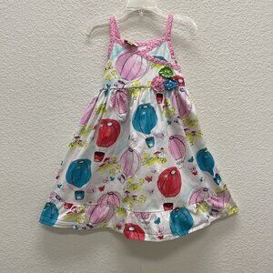 Marmellata Girls Sz 4T Dress Hot Air Balloon Multicolored Novelty Print Geometri